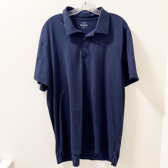 J. Crew Performance Navy Polo Shirt - Size XL - Picture 1 of 4